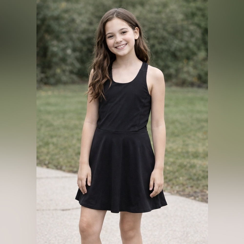 Black Active Tennis Dress
